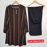 ست تونیک و شلوار نخی ویسکوز سایز بزرگ فری سایز از ۴۸تا ۵۸ موجوده