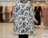 تونیک طرح دار کاملس سایز بزرگ فری سایز مناسب ۴۸ تا ۵۴میخوره