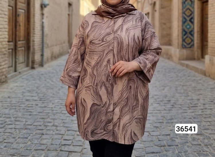 مانتو طرحدار خنککککک اسلپ سایز بزرگ از سایز ۵۴ تا ۶۲ موجوده