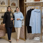 مانتو کتان نخ روس سایز بزرگ از سایز ۵۴ تا ۵۸ میخوره